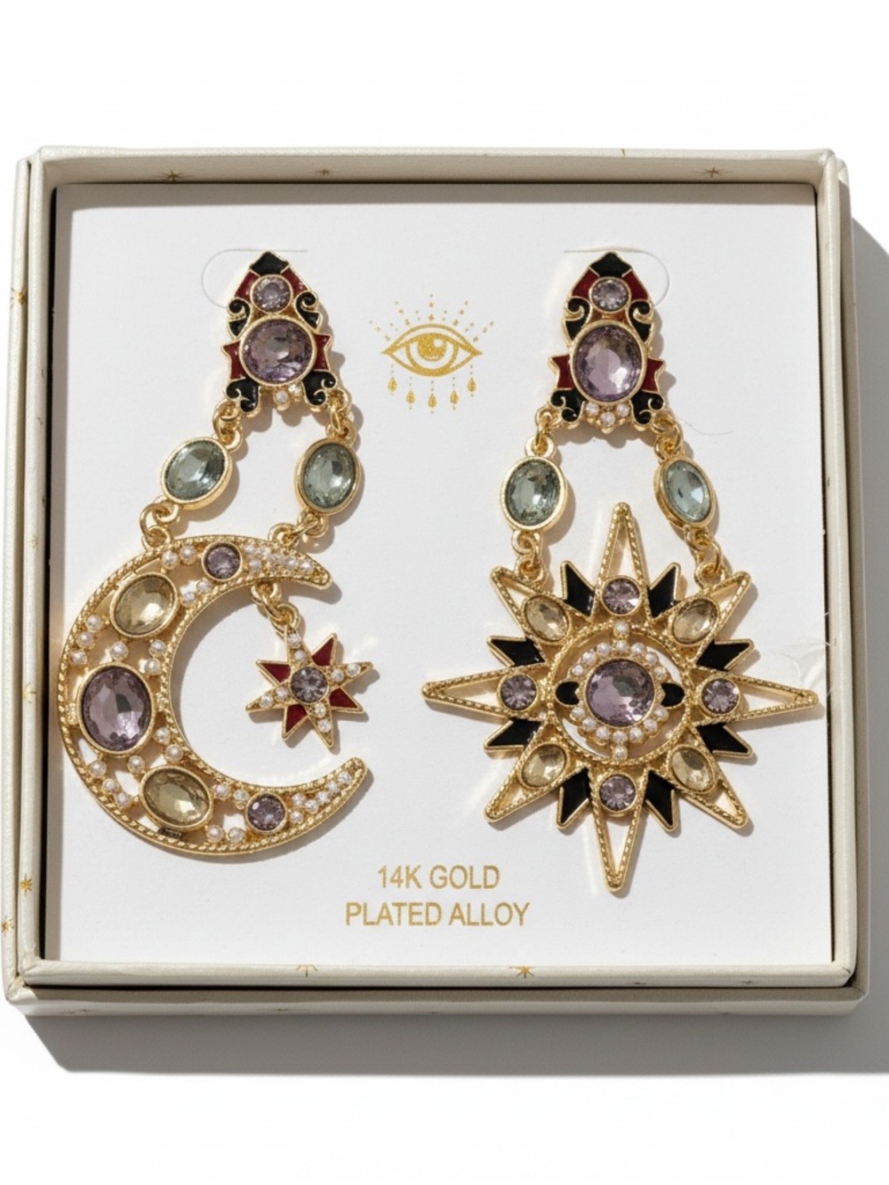 NWT Eye Candy Celestial Post Back Earrings